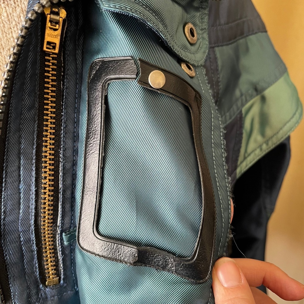 Vintage 1990s Spyder Ski Jacket Blue Teal Colorblock Men's XL Thinsulate - Picture 10 of 12